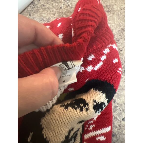 Ugly Christmas Sweater Xmas Size Medium Elf - Picture 3 of 3